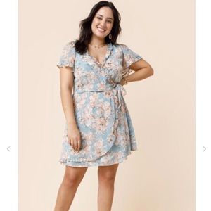 Harper Floral Wrap Dress from Francesca’s